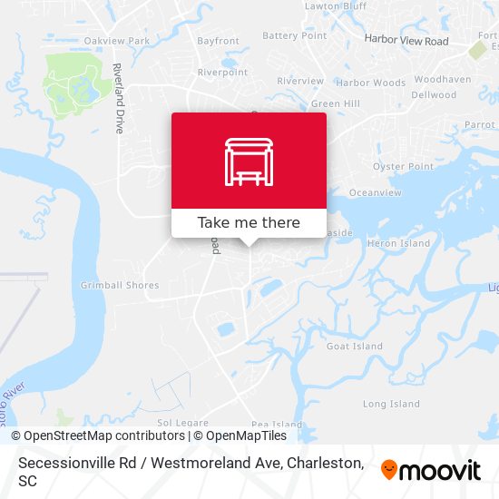 Secessionville Rd / Westmoreland Ave map