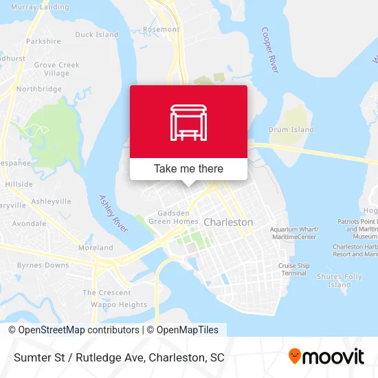 Sumter St / Rutledge Ave map