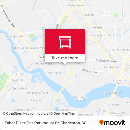 Faber Place Dr / Paramount Dr map