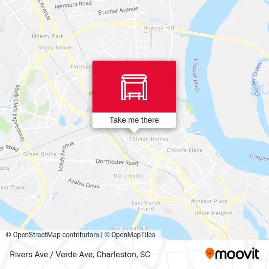 Rivers Ave / Verde Ave map