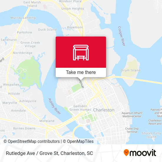 Rutledge Ave / Grove St map