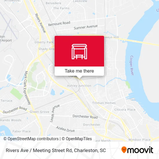 Rivers Ave / Meeting Street Rd map