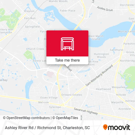 Ashley River Rd / Richmond St map