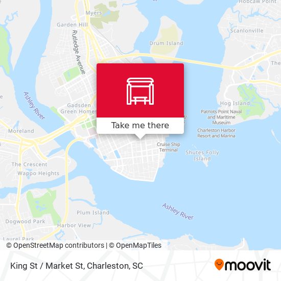 Mapa de King St / Market St