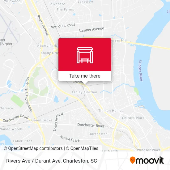 Rivers Ave / Durant Ave map