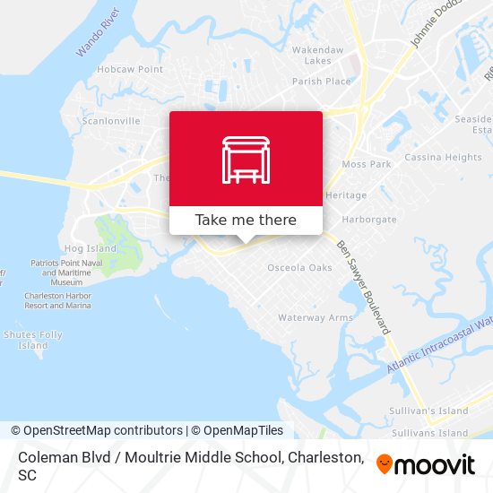 Mapa de Coleman Blvd / Moultrie Middle School