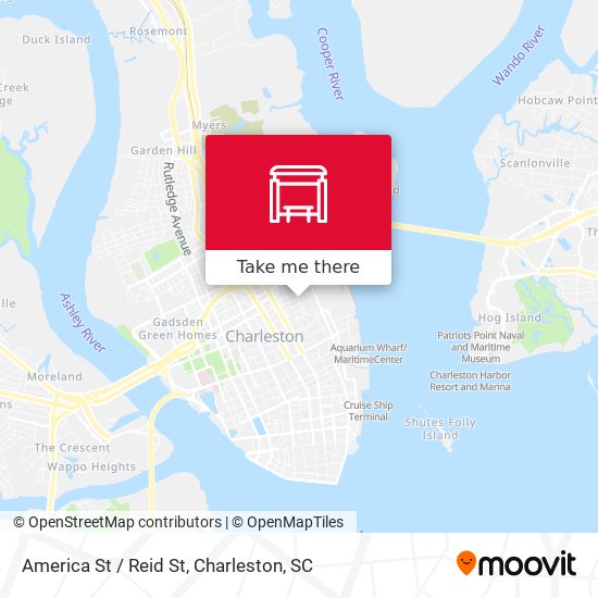 Mapa de America St / Reid St