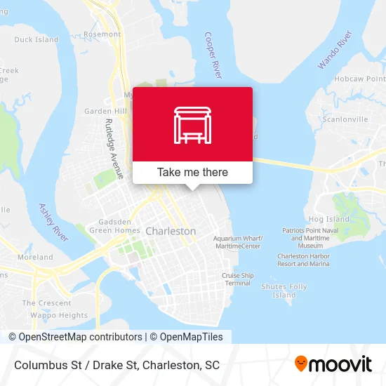 Columbus St / Drake St map