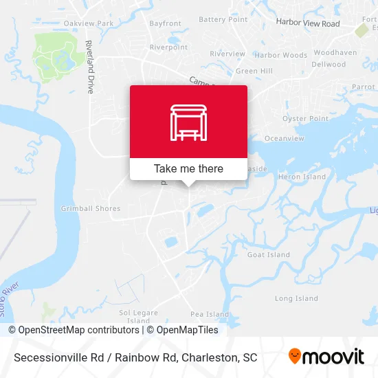 Secessionville Rd / Rainbow Rd map