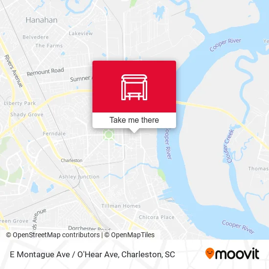 E Montague Ave / O'Hear Ave map