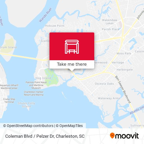 Coleman Blvd / Pelzer Dr map