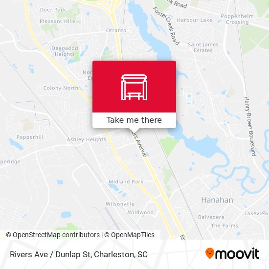 Rivers Ave / Dunlap St map
