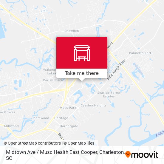 Mapa de Midtown Ave / Musc Health East Cooper