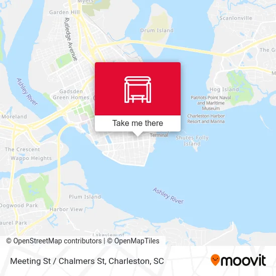 Meeting St / Chalmers St map