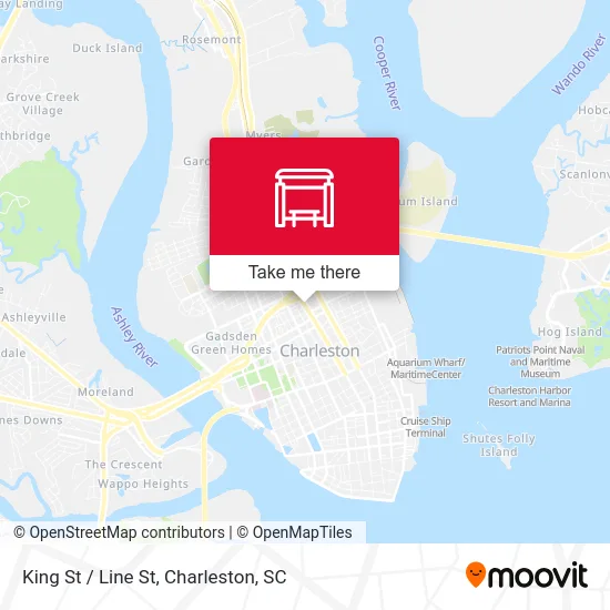 King St / Line St map