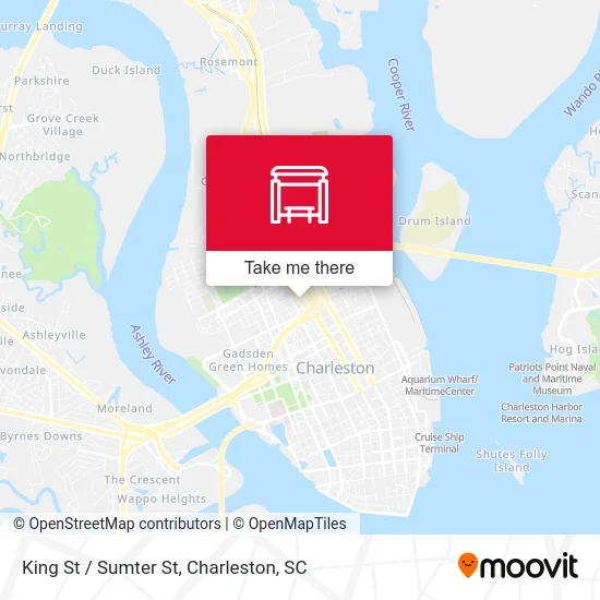 King St / Sumter St map
