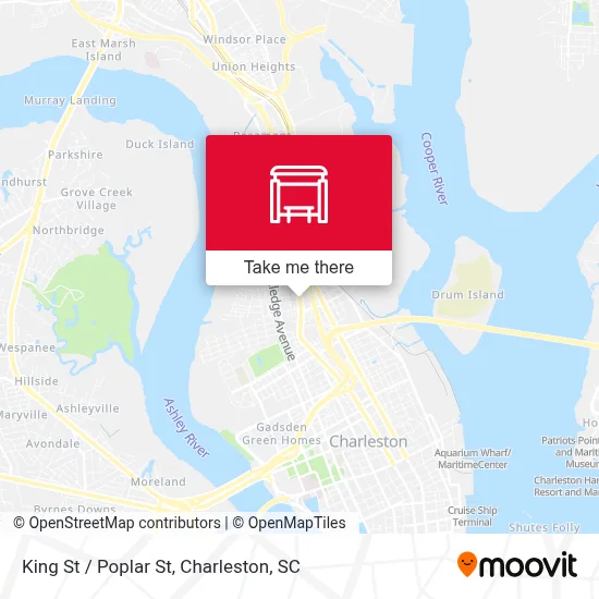 King St / Poplar St map