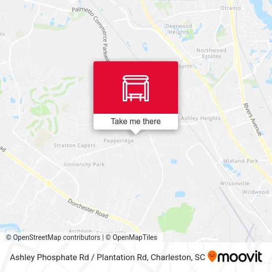 Ashley Phosphate Rd / Plantation Rd map