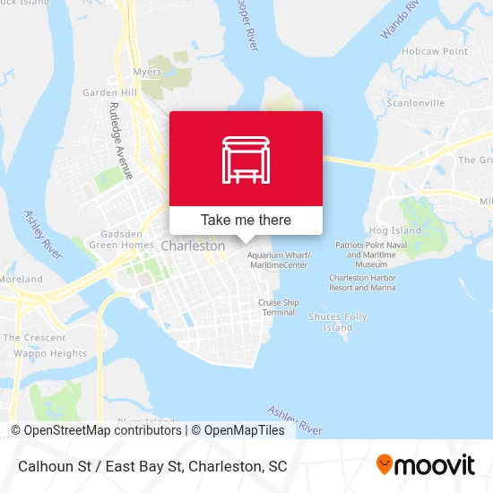 Calhoun St / East Bay St map