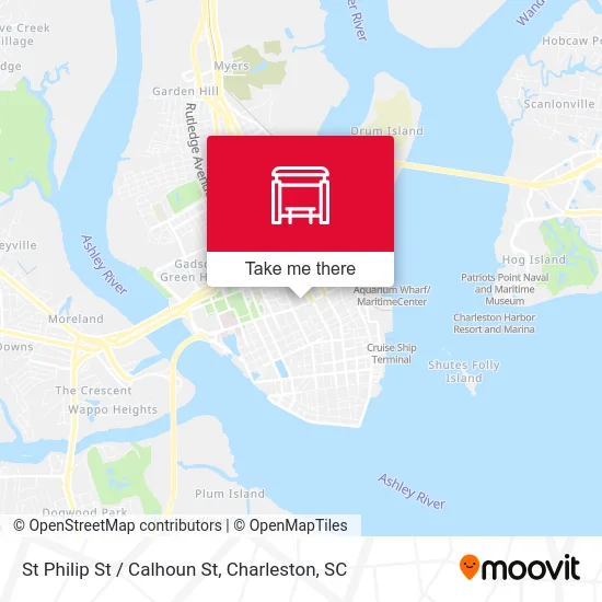 St Philip St / Calhoun St map