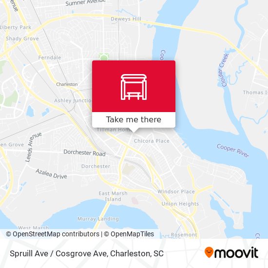 Mapa de Spruill Ave / Cosgrove Ave