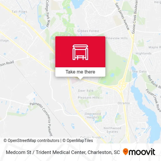 Medcom St / Trident Medical Center map