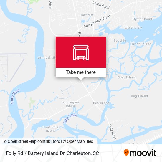 Folly Rd / Battery Island Dr map