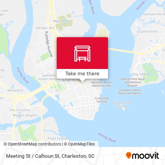 Meeting St / Calhoun St map