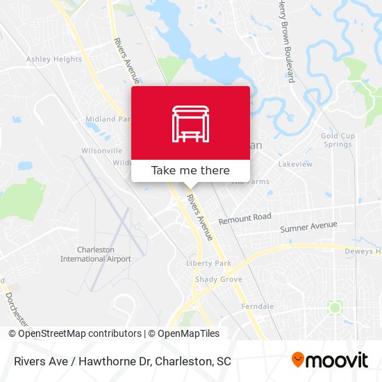 Rivers Ave / Hawthorne Dr map