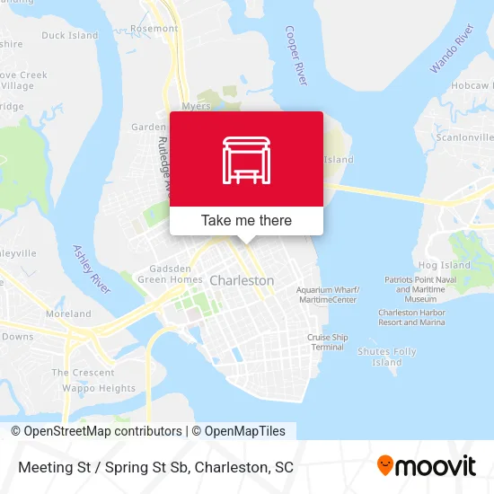 Meeting St / Spring St Sb map
