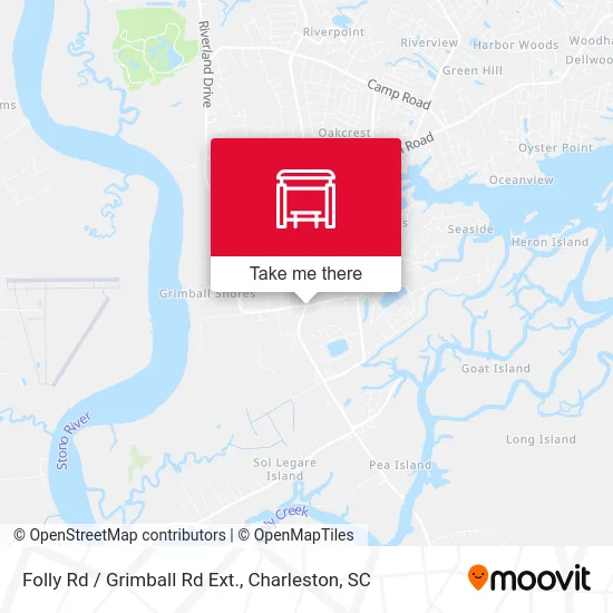 Folly Rd / Grimball Rd Ext. map