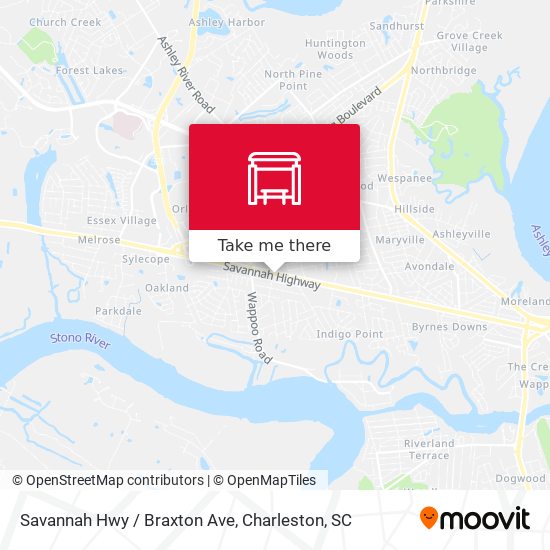 Savannah Hwy / Braxton Ave map