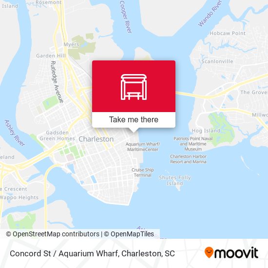Mapa de Concord St / Aquarium Wharf