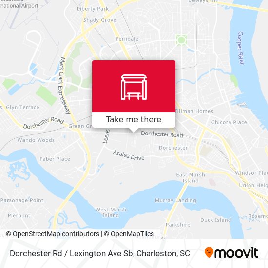 Dorchester Rd / Lexington Ave Sb map