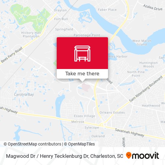 Mapa de Magwood Dr / Henry Tecklenburg Dr