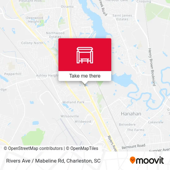 Rivers Ave / Mabeline Rd map