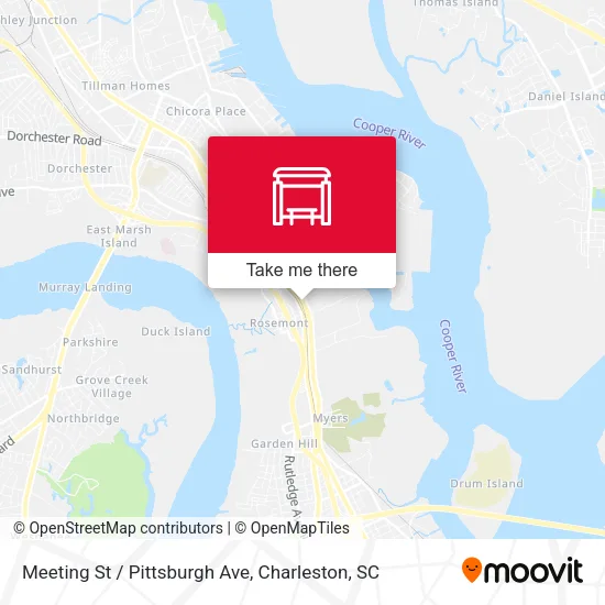 Meeting St / Pittsburgh Ave map