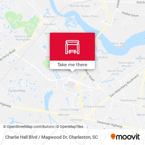 Mapa de Charlie Hall Blvd / Magwood Dr