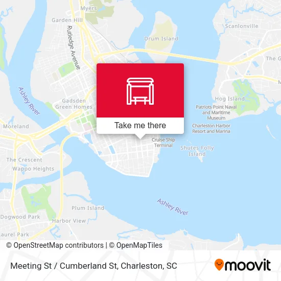 Meeting St / Cumberland St map