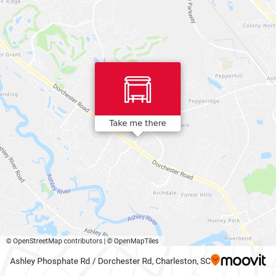 Ashley Phosphate Rd / Dorchester Rd map