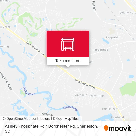 Ashley Phosphate Rd / Dorchester Rd map