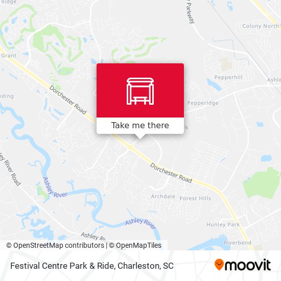 Mapa de Festival Centre Park & Ride