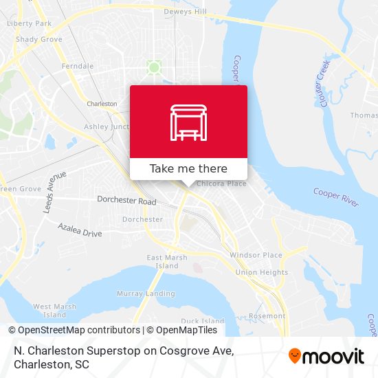 N. Charleston Superstop on Cosgrove Ave map