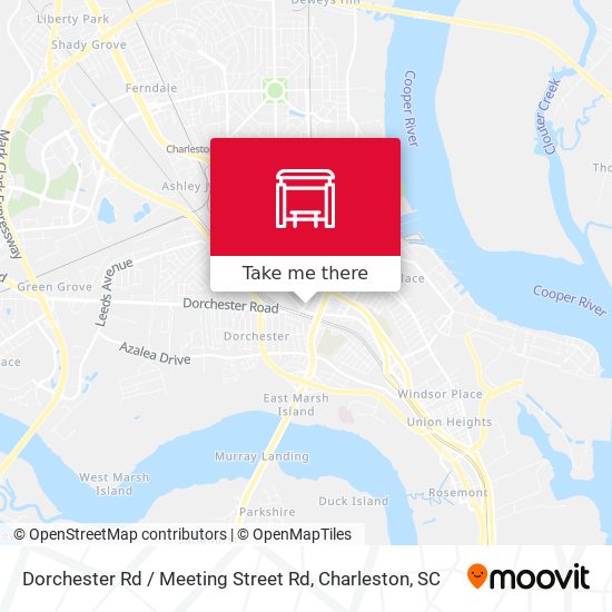 Mapa de Dorchester Rd / Meeting Street Rd