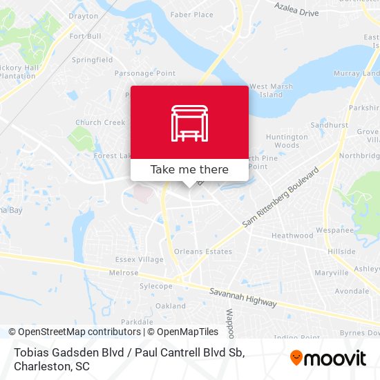 Mapa de Tobias Gadsden Blvd / Paul Cantrell Blvd Sb