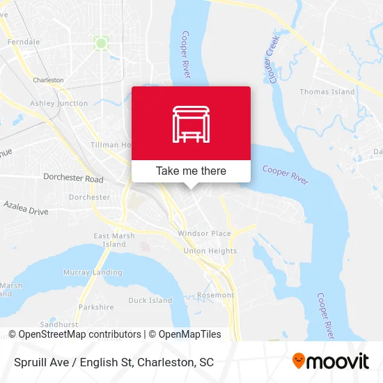 Spruill Ave / English St map