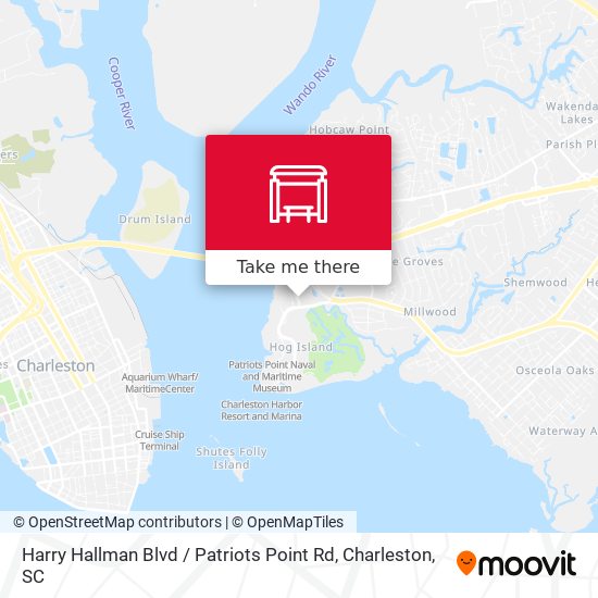 Mapa de Harry Hallman Blvd / Patriots Point Rd