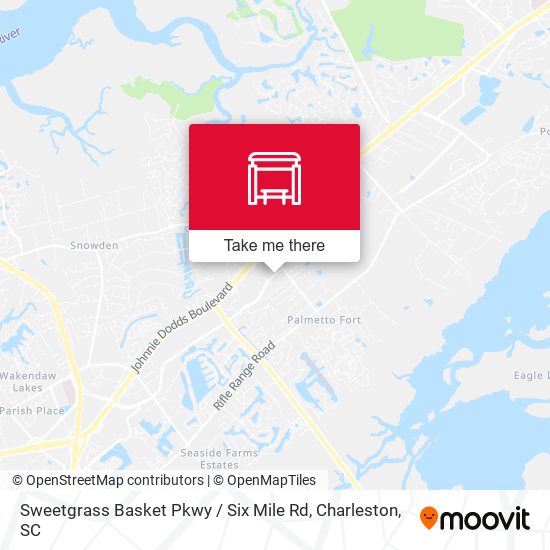 Mapa de Sweetgrass Basket Pkwy / Six Mile Rd