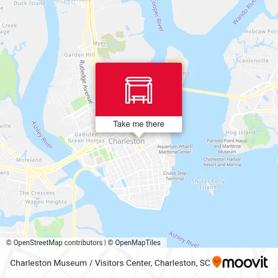 Charleston Museum / Visitors Center map