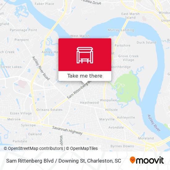 Sam Rittenberg Blvd / Downing St map